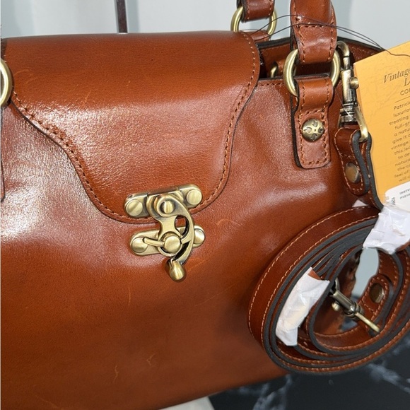 PATRICIA NASH Handbag Rosalia Leather Shoulder Bag Cognac AUTHENTIC NWT - Picture 6 of 15